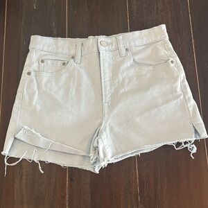 Gap Light Gray Denim Shorts Size 27
